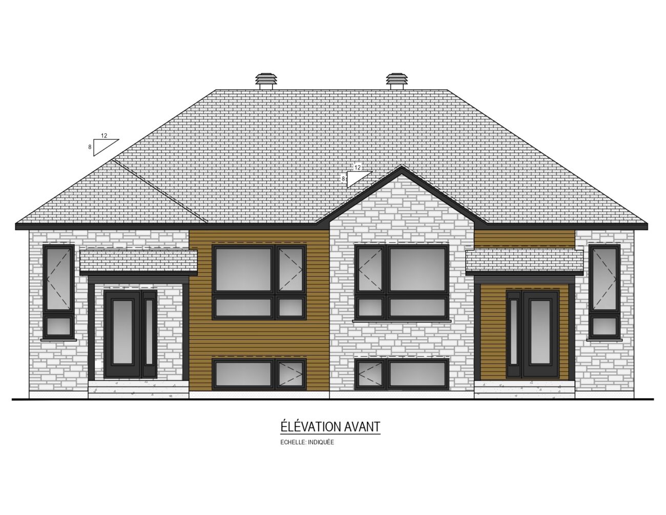 Plan de maison jumelé à vendre à Drummondville